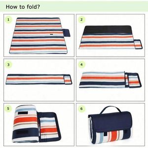 Manta de Playa Extra Grande, Impermeable, Resistente al Sol, Portátil, para Camping y Picnic, con Bolsillo - Product Image 4