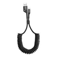 Câble USB Type-C rétractable (0,9 m) à chargement rapide et transfert de données haute vitesse pour S10/S9/S8/Note 9/8 Moto