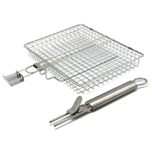 Cesta para Asar Pollo de Acero Inoxidable con Asa Desmontable, Precio de Fábrica, Buena Calidad, Resistente al Agua y al Calor - Product Image 5
