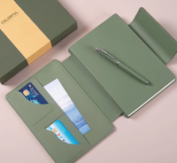 Ensemble cadeau de carnet personnalisé avec logo, couverture rigide en similicuir, impression par sublimation, 100 feuilles, haute valeur chromatique, réunion d'entreprise