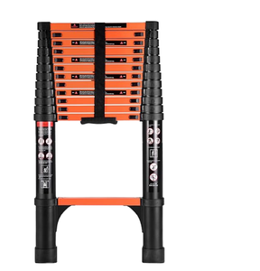 Échelle télescopique en acier à prix avantageux, nouvelle, de 2,7 m à 6,3 m, avec conception pliable, haute qualité, capacité de charge maximale de 150 kg. - Product Image 1