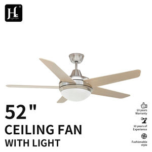 Ventilador de Techo Moderno y Silencioso con Motor de CC de Cobre Puro de 52 Pulgadas, Altavoz Bluetooth, Control Remoto y Luz - Product Image 3