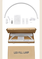 Lampe de table LED demi-lune pour soins du visage, manucure, tatouage, sourcils, cils, outil de salon OEM, vente en gros, lampe de bureau
