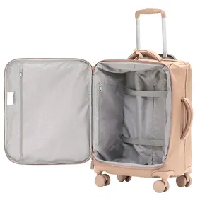 Yeni tasarım sıcak satış Polyester + PU genişletilebilir seyahat bavul bagaj