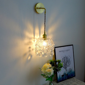 Lámpara Colgante de Cristal Vintage Francesa de Latón para Dormitorio, Vestíbulo, Comedor, Bar, Lámpara Colgante de Vidrio Elegante, Dropshipping Shopify - Product Image 6