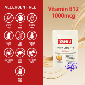 Cápsulas de Vitamina B12 1000mcg OEM ODM, Apoya el Metabolismo Energético y la Salud del Sistema Nervioso, Suplemento Vitamínico para Adultos, 120 Cápsulas - Product Image 3