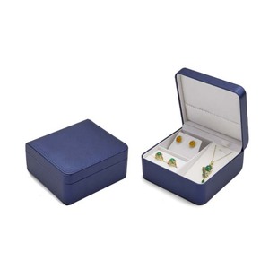 Hot Sale Fashion Pu Leather Set Jewelry <b>Box</b> Pendant Ring <b>Earring</b> Packaging Storage <b>Box</b> Decoration <b>Box</b> - Product Image 2