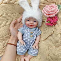 Neuerscheinung 12-Zoll Silikon-Reborn-Babypuppe 30cm Handgefertigte Kleinkind-Begleitpuppen