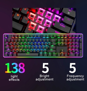 Bàn phím cơ học Royal Kludge RK918 Nhật Bản Wow Gaming có đèn nền Cherry, bàn phím di động cho laptop, kết nối <span class=keywords><strong>USB</strong></span> - Product Image 5