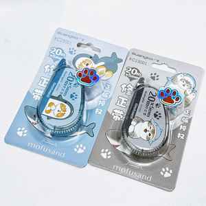 16 unids/set tiburón gato dibujos animados blanco hacia fuera <span class=keywords><strong>Corrector</strong></span> cinta de corrección regalo promocional papelería escuela Oficina suministro - Product Image 3