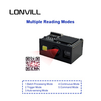 Scanner intelligent haute vitesse LONVILL à vendre, scanner de codes-barres 2D sans fil avec USB TTL
