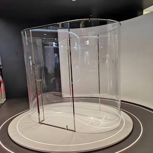 Custom Low Iron Hot Bent Curved Tempered Laminated Glass 4-19mm CE Certified for Building Window <b>Curtain</b> Wall Outdoor Bathroom - Product Image 5