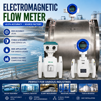 Medidor de Flujo Electromagnético con Precisión de ±0.5% para Agua, Aguas Residuales, Lodos, Líquidos Químicos, Directo de Fábrica