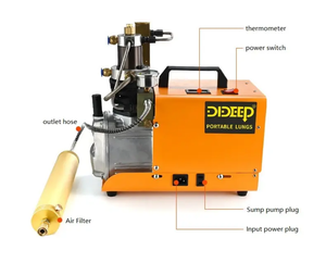 Pompe à air électrique haute pression RS Submersible Breathing Special Steam Fast Odorless 40Mpa, petites pompes gonflables - Product Image 3