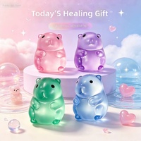 Jouet en peluche anti-stress Playgoro Capybara, jouet à presser à rebond lent, jouet anti-stress en forme de bonbon au malt