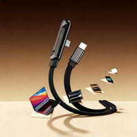 Cable Tipo-C de Sincronización de Datos de 480 Mbps, Cable Trenzado Anti-Rotura de Carga Rápida de 240 W para Dispositivos MacBook, iPhone, Samsung y Windows