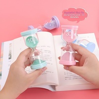 Minuteur Sablier 30 Minutes Couleur Macaron, Outil d'Étude pour Enfants, Décoration de Bureau, Horloge à Sable Anti-Casse pour la Maison, le Bureau, le Yoga, la Cuisine, Compte à Rebours