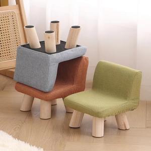 Children's Sofa Chair Mini Single Seat Solid Wood High Elasticity Foam <b>Stool</b> For Kids Age 3 And Above - Product Image 3