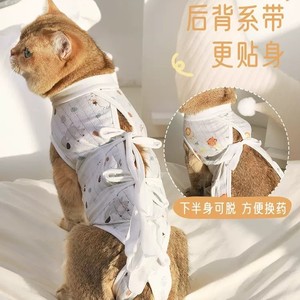 Trajes personalizados para la esterilización de gatos, batas quirúrgicas para gatas madre, trajes postoperatorios anti-lamido para gatos domésticos, y - Product Image 2