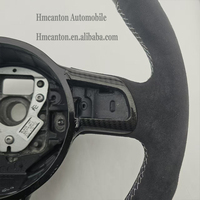 Volant de direction en microsuède blanc avec bande supérieure en fibre de carbone pour Audi TT, qualité assurée