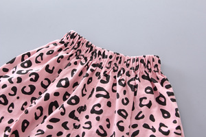 Wholesale Clothing Girl's Girlish Casual Loose Full Print Leopard Grain T-shirt <b>Pants</b> Suit From China Supplier - Product Image 6