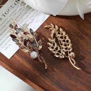 Broches de Cristal con Flores, Modernos y Elegantes, Botones de Diamantes de Imitación, Aleación Chapada en Oro, Personalizados, Unisex, para Uso Diario, Compromiso, Boda - Product Image 3