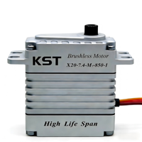 Servo sans balais/sans noyau KST X20-7.4-M-850 en alliage d'aluminium et acier trempé pour modèle RC, drone, robot, usage éducatif, couple élevé