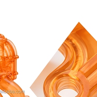 Prototype de collecteur d'admission en résine imprimé en 3D SLA, transparent, pour test de flux par stérolithographie, R&D automobile, OEM personnalisé