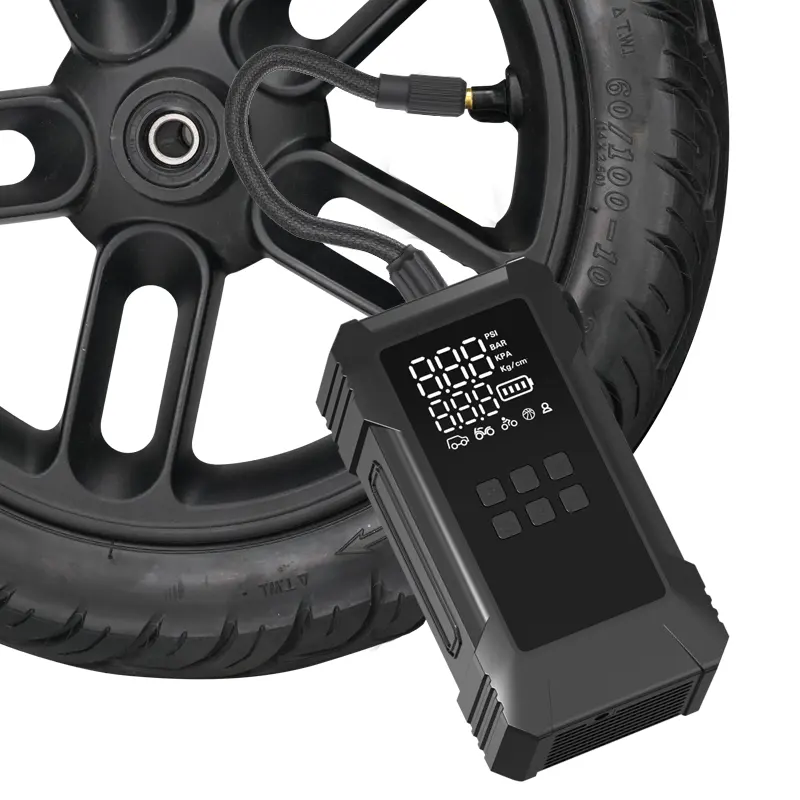 NEWO Gonfleur de pneus à double cylindre Mini pompe à air portable Compresseur d'air pour voiture 12v Gonfleur de pneus