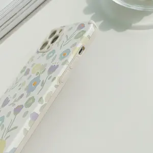 Casing ponsel Apple Flower 12 Pro, casing ponsel Apple Flower, pelindung pola kulit, XSmax cocok untuk 12/XL