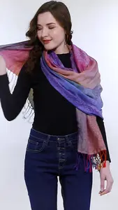 Custom Logo Printed Fashion Silk Scarf For Woman Luxury Soft Satin Shawl Wraps Scarves
