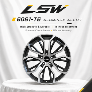 LS8176 5x120 5x112 18 19 20 นิ้ว ล้อฟอร์จขายส่ง สีเทาเมทัลลิก ขอบขัดเงา สำหรับ BMW Jaguar - Product Image 4