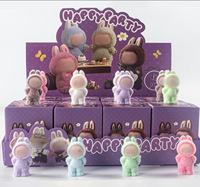 Boîte de papier enduit de logo privé imprimé personnalisé emballage en peluche poupée boîte aveugle cadeau pour enfants boîte d'emballage vide