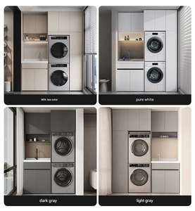 Gabinete de balcón personalizado JYN, <span class=keywords><strong>lavadora</strong></span> y secadora, Gabinete integrado, gabinete de almacenamiento de balcón de <span class=keywords><strong>aluminio</strong></span> en forma de panal - Product Image 5