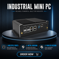 Mini PC réseau sans ventilateur 4x 10G SFP+ 4x 2.5G LAN Intel Denverton C3958 16 cœurs, ordinateur de calcul en périphérie, prise en charge de la fente SIM 4G