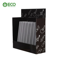 Caja de exhibición de bombilla LED Soporte de cartón corrugado para mostrador de tableta Soporte de lámpara de tienda