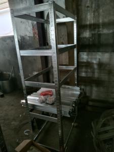 رفوف تخزين معدنية قابلة للتعديل 5 طبقات للحماية من التآكل رفوف بلا رفوف - Product Image 3