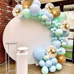 Guirlande de 126 ballons en latex bleu menthe et vert macaron avec confettis pour décoration de baby shower, toile de fond et fête d'<span class=keywords><strong>anniversaire</strong></span> - Product Image 3
