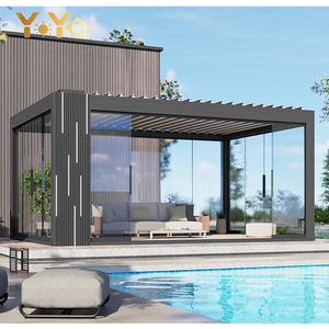 YOUYA <span class=keywords><strong>Pergola</strong></span> Solaire à Toit Orientable Motorisé Facilement Assemblable, <span class=keywords><strong>Kit</strong></span> de <span class=keywords><strong>Pergola</strong></span> Préfabriquée pour Jardin, Gazebo et Véranda - Product Image 5