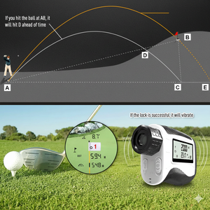 เครื่องวัดระยะทางกอล์ฟ น้ำหนักเบา ขนาดกะทัดรัด แบบพกพา สำหรับการเดินเล่น ฝึกซ้อม ท่องเที่ยว - Product Image 2