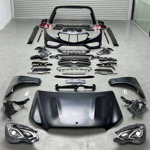 मेरिडीज बेंज ई क्लास w212 2010-2013 2014 एम्ग पुराने हेडलैंप कार बॉडी किट के साथ फ्रंट बम्पर ग्रिल - Product Image 5