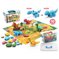 Jeu d'échecs éducatif EPT Toys 46 pièces à assembler soi-même, carte de dinosaures