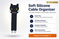 Clip de scellage en PVC personnalisé avec motif de dessin animé, en forme de chaîne, pour aliments, en silicone, mignon et amusant