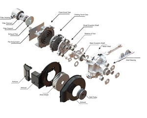 G02t 3KW 300L/min 8bar 10BAR Chất lượng cao Slient dầu miễn phí <span class=keywords><strong>Scroll</strong></span> Máy nén khí đầu không khí kết thúc với van kiểm tra và bộ lọc - Product Image 6