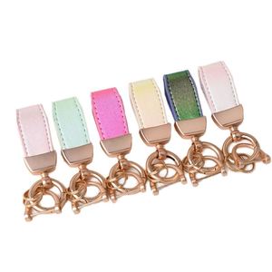 Custom Printed PU Leather Keychains Wholesale High Quality 2D/3D PU Leather Car Keychains with <b>Metal</b> Logo for Corporate Gifts - Product Image 2