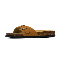 Usine personnalisée Oem femmes liège pour pantoufles sandales plates antidérapantes femmes été grande taille chaussures de plage en plein air ouvert imprimé liège