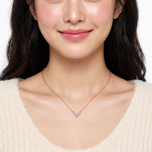 New Simple Elegant Fine Jewelry Geometric Design Pendant 18K Solid Gold Real Natural Sapphire <b>Necklace</b> Minimalist Everyday Wear - Product Image 4