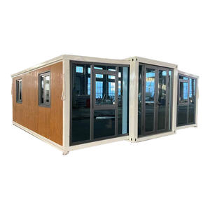 Maison conteneur extensible préfabriquée modulaire de 20 pieds et 40 pieds, mini-maison pliable avec salon, en acier de luxe pour grand-mère - Product Image 1