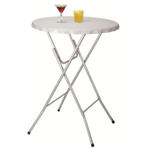 <span class=keywords><strong>Petite</strong></span> <span class=keywords><strong>table</strong></span> pliante ronde en plastique blanc pour <span class=keywords><strong>jardin</strong></span> - Product Image 1