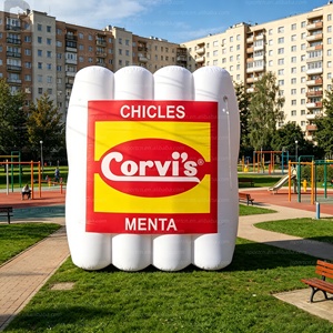 Modèle géant gonflable personnalisé avec logo pour paquet de <span class=keywords><strong>chewing</strong></span>-<span class=keywords><strong>gum</strong></span>, emballage de collation, promotion de marque de confiserie/alimentaire, présentoir de magasin de détail - Product Image 5